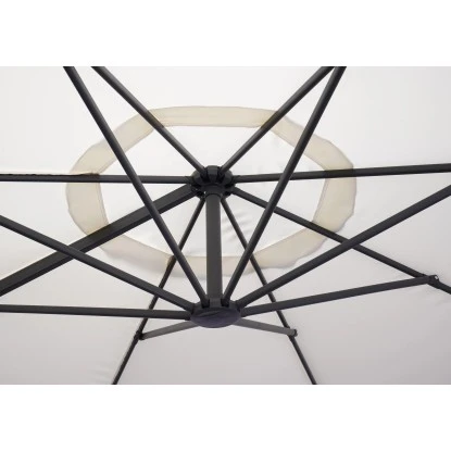 Ampelschirm Mendota Ø 300 Cm Ecru Mit Kurbelmechanik – Bild 6