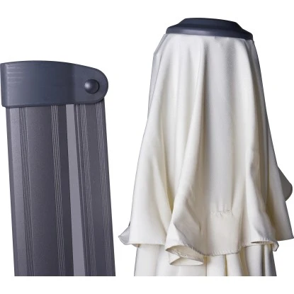 Ampelschirm Mendota Ø 300 Cm Ecru Mit Kurbelmechanik – Bild 7