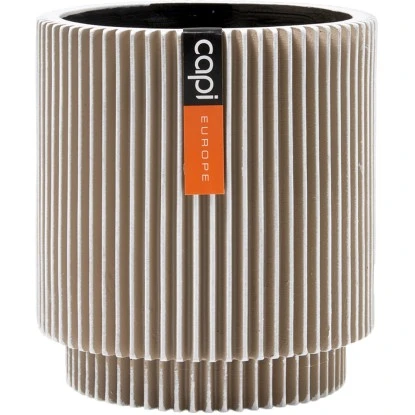 Capi Pflanztopf Groove Zylinder Elfenbein 15 Cm X 17 Cm