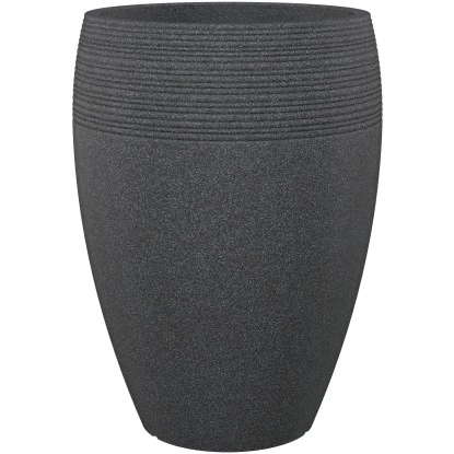 Scheurich Pflanzgefäß Lineo High Ø 39 Cm Schwarz Granit