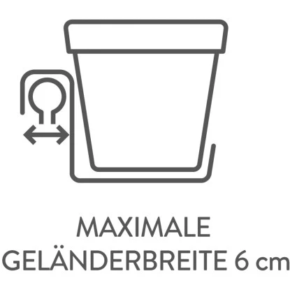 Elho Blumentopf Loft Urban Potholder Ø 19 Cm Anthrazit – Bild 3