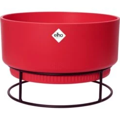 Elho Blumenschale B.for Studio Ø 30 Cm X 19 Cm Brilliantrot