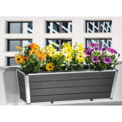 Gartenfreude Balkonkasten WPC 60,5 Cm X 19,5 Cm Anthrazit – Bild 2