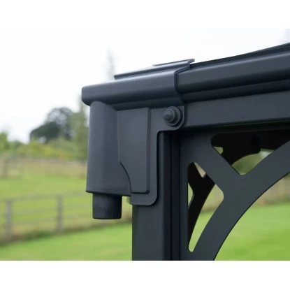 Palram - Canopia Gartenpavillon Palermo 4.3 X 4.3 Anthrazit – Bild 7