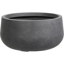 Elite Pflanztopf Ø 50 Cm Grafit Rund Flach