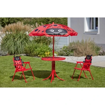 Kinder Gartenmöbel-Set Marienkäfer