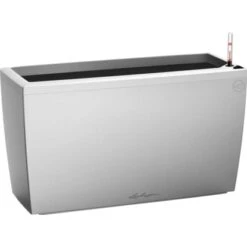 Lechuza Pflanzgefäß Cararo Premium 75 Cm X 30 Cm Silber Metallic