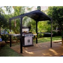 Palram - Canopia Bbq Gazebo Garden Austin 249 Cm X 284 Cm X 180 Cm Schwarz