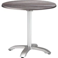 Klapptisch Maestro Ø 90 Cm Rund Silber-Tempera