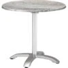 Klapptisch Maestro Ø 90 Cm Rund Silber-Montpellier