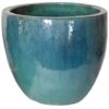 M Collections Pflanztopf Glasiert Egg Pot Ø 48 Cm X 41 Cm Celadon