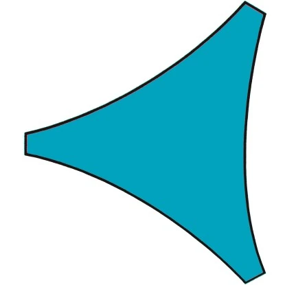 Perel Dreieck-Sonnensegel 360 Cm X 360 Cm Blau – Bild 4
