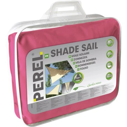 Perel Dreieck-Sonnensegel 360 Cm X 360 Cm Fuchsia – Bild 2