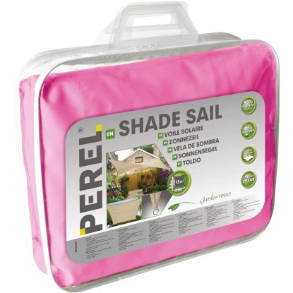 Perel Viereck-Sonnensegel 360 Cm X 360 Cm Fuchsia – Bild 2