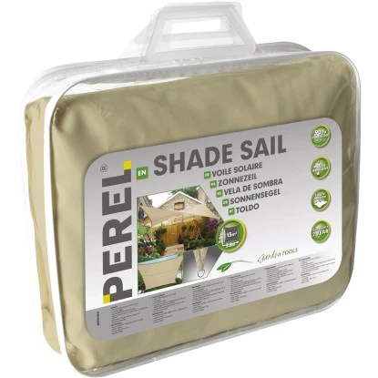 Perel Viereck-Sonnensegel Wasserdurchlässig 360 Cm X 360 Cm – Bild 3