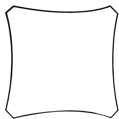 Perel Viereck-Sonnensegel Wasserdurchlässig 360 Cm X 360 Cm – Bild 5