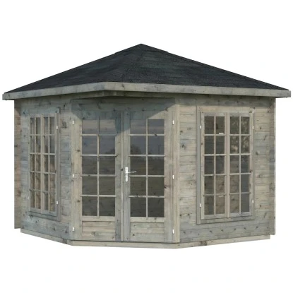 Palmako Holz-Pavillon Melanie Grau BxT: 280 Cm X 280 Cm Inkl.Fußboden