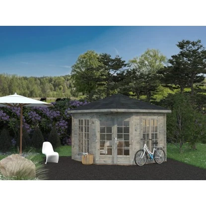 Palmako Holz-Pavillon Melanie Grau BxT: 280 Cm X 280 Cm Inkl.Fußboden – Bild 2