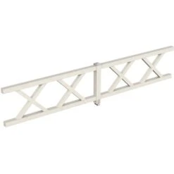 Skan Holz Brüstung Andreaskreuz 465 X 84 Cm Fichte Weiß