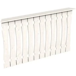 Skan Holz Brüstung Balkonschalung 150 X 96 Cm Fichte Weiß