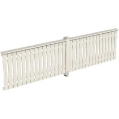 Skan Holz Brüstung Balkonschalung 400 X 96 Cm Fichte Weiß