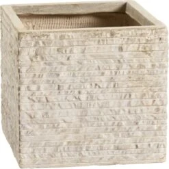 Pflanztopf Bernay 22 Cm X 23 Cm X 23 Cm Beige