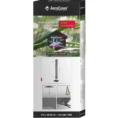 Aerocover Schutzhülle Für Mittelstockschirme 215 Cm X 30/40 Cm Anthrazit – Bild 4