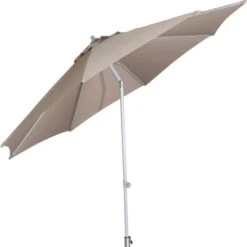 Siena Garden Marktschirm Push Pro Ø 300 Cm Taupe Mit Push-Up Mechanik