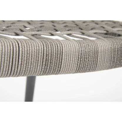 Acamp Set 4x Sessel Brooklyn 1x Tisch Boulevard 120 Cm X 80 Cm Anthrazit – Bild 5