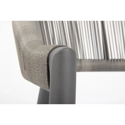 Acamp Set 4x Sessel Brooklyn 1x Tisch Boulevard 120 Cm X 80 Cm Anthrazit – Bild 6