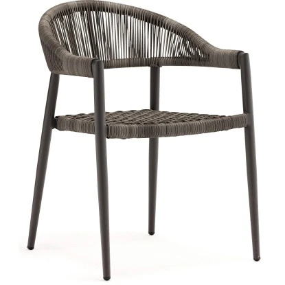 Acamp Set 4x Sessel Brooklyn 1x Tisch Boulevard 120 Cm X 80 Cm Anthrazit – Bild 15