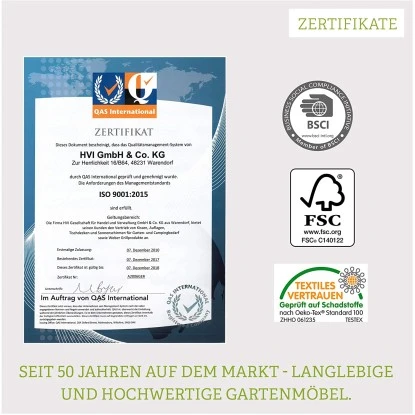 Acamp Tisch Boulevard 120 Cm X 80 Cm Anthrazit-Cemento – Bild 8