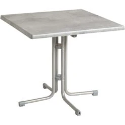 Acamp Tisch Piazza 70 Cm X 70 Cm Platin-Cemento