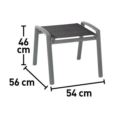 Hocker Vigo II Aus Textilen Schwarz – Bild 2