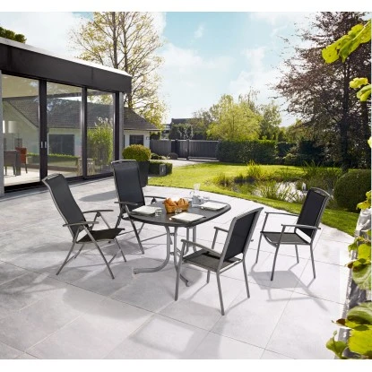 Hocker Vigo II Aus Textilen Schwarz – Bild 3