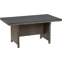 Gartentisch Vermont Rechteckig 145,5 Cm X 85,5 Cm In Shadow