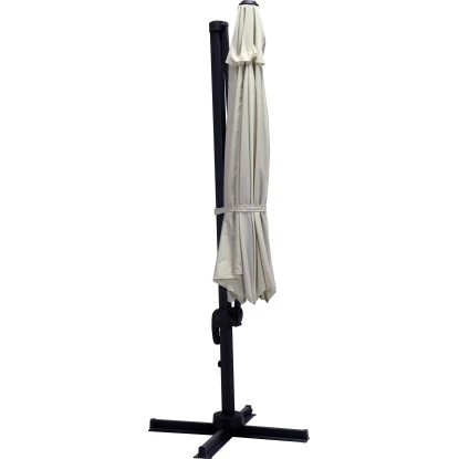 Ampelschirm Mendota Ø 300 Cm Ecru Mit Kurbelmechanik – Bild 2