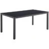 Gartentisch Harris Rechteckig Schwarz 160 Cm X 90 Cm