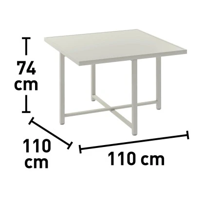 Gartenmöbel-Set Palomas 5-teilig Stahl/Textil Taupe – Bild 13