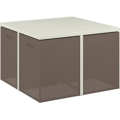 Gartenmöbel-Set Palomas 5-teilig Stahl/Textil Taupe – Bild 3