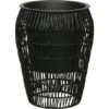 Pflanzgefäß Polyrattan Rund 37,5 Cmx29,5 Cm X 29,5 Cm Schwarz