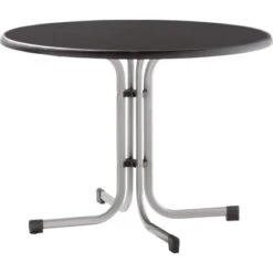 Sieger Klapptisch Boulevard Mecalit-Pro Graphit Anthrazit Ø 100 Cm X 72 Cm
