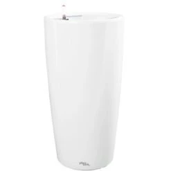 Pflanzwerk® Pflanzkübel Pipe Ø 34 Cm X 58 Cm Shiny Weiß