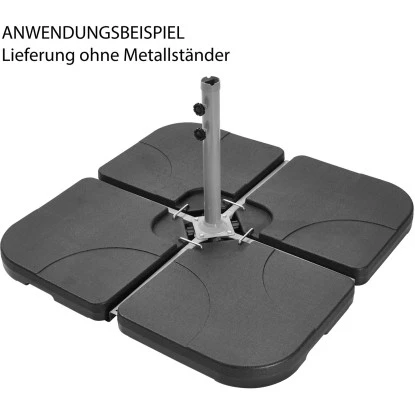 Gartenfreude Sonnenschirmständer Zum Befüllen Bis Zu 80 Kg – Bild 2
