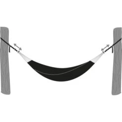 T-Strap Hängegurt-Set Für Hängematte Schwarz