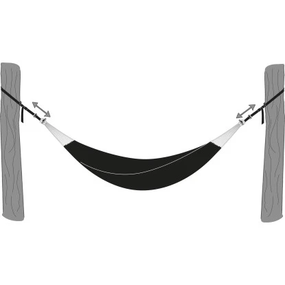T-Strap Hängegurt-Set Für Hängematte Schwarz