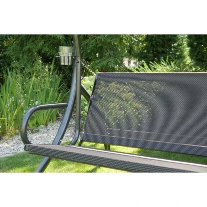 Angerer Hollywoodschaukel Elegance Tolar Rot Mit Liegefunktion – Bild 6