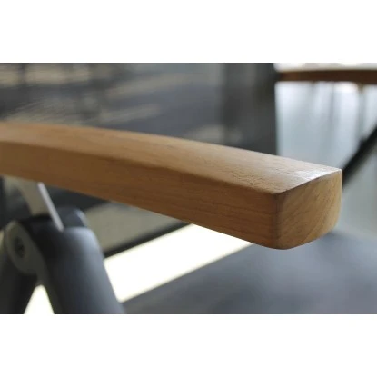 Klappsessel Cavalese Anthrazit/Teak FSC® – Bild 4