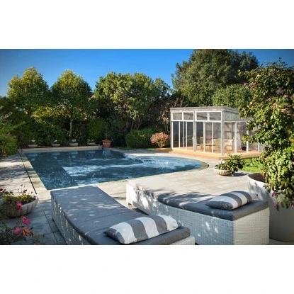 Palmako Pavillon Nova 21,5 M² Grau Tauchgrundiert 602 Cm X 396 Cm – Bild 3