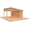 Palmako Pavillon Nova 13,0 M² Kit Braun Tauchgrundiert 502 Cm X 396 Cm